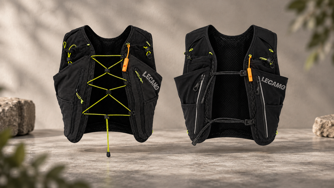 Reference-based comparison of LECAMO ROOT5 and ROOT8 running vests
