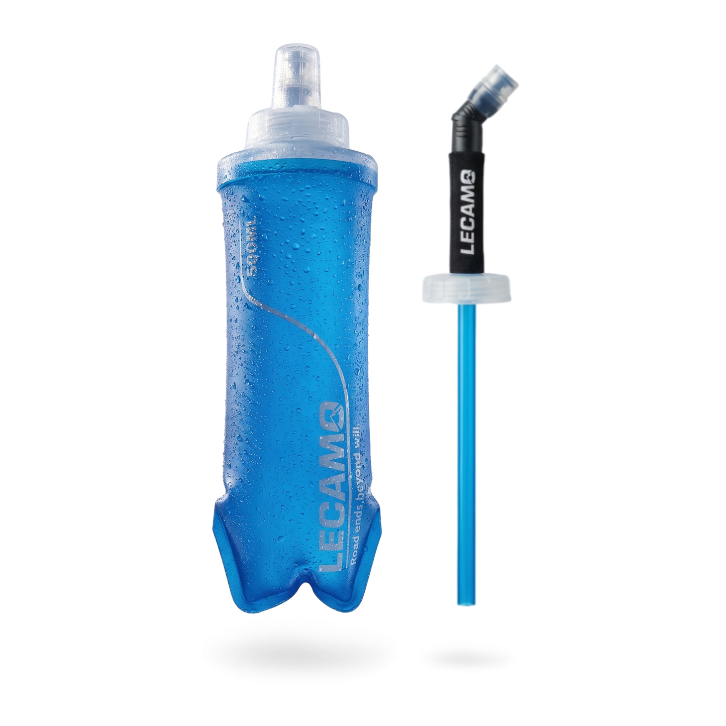 500ml Soft Flask with Straw for Running