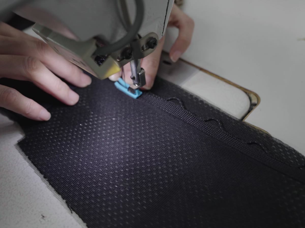 Sewing a mesh vest panel