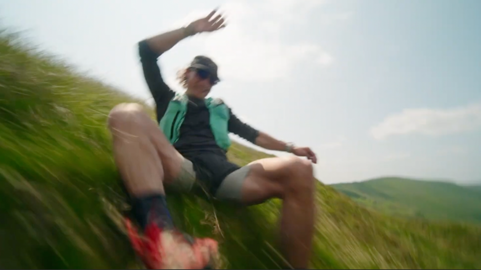 LECAMO trail running equipment in mountain terrain